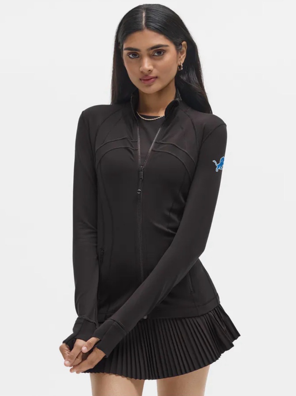 NWT Lululemon Detroit Lions Define Jacket Luon Full Zip Black Size 0